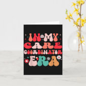 Christmas Care Coordinator For Funny Men Women Kid Karte (Gelbe Blume)