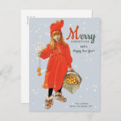 Christmas Carl Larsson Brita als Iduna CC0124 Postkarte (Vorne/Hinten)