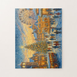 Christmas Carnival Town Winter Village Puzzle