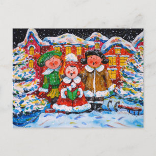 Christmas Carol Feiertagspostkarte