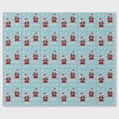 Christmas Carol Girl Wrapping Paper Geschenkpapier (Flach)