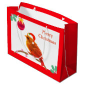 Christmas Carol Little Bird Große Geschenktüte (Rückseite Schrägansicht)