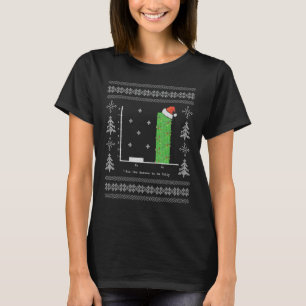 Christmas Carol Math Bar Graph Ugly Christmas 1 T-Shirt