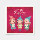 Christmas Carol Serviette (Vorderseite)