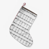 Christmas Carol Sheet Music Away in hat Essen Kleiner Weihnachtsstrumpf (Vorderansicht (hängend))