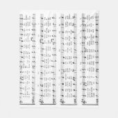 Christmas Carol Sheet Music Fleecedecke (Vorderseite)