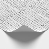 Christmas Carol Sheet Music Geschenkpapier (Ecke)