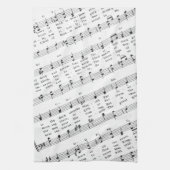 Christmas Carol Sheet Music Kleine Weihnachten Geschirrtuch (Vertikal)