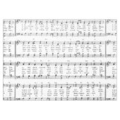 Christmas Carol Sheet Music Tischdecke (Vorderseite (Horizontal))