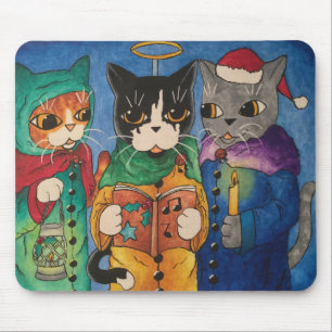 Christmas Carol Singers Mousepad
