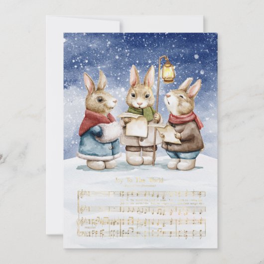 Christmas Carol Singing Bunnies | Freude an der We (Vorderseite)