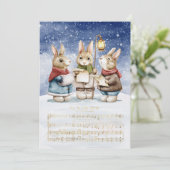 Christmas Carol Singing Bunnies | Freude an der We (Stehend Vorderseite)