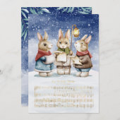 Christmas Carol Singing Bunnies | Freude an der We (Vorne/Hinten)
