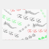 Christmas Carol theme-Fa, la, la, Geschenkpapier Set (Vorderseite 3)
