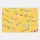 Christmas Carol theme-Fa, la, la, Geschenkpapier Set (Vorderseite 2)