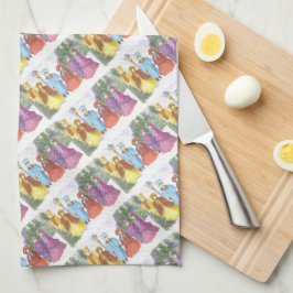 CHRISTMAS CAROLERS GESCHIRRTUCH