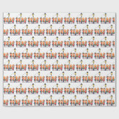 Christmas Carolers Singing by a Lampost Geschenkpapier (Flach)