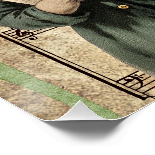 Christmas Caroling Cats Poster (Ecke)