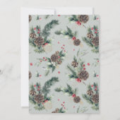 Christmas Caroling Musical Carol Play Holiday Einladung (Rückseite)