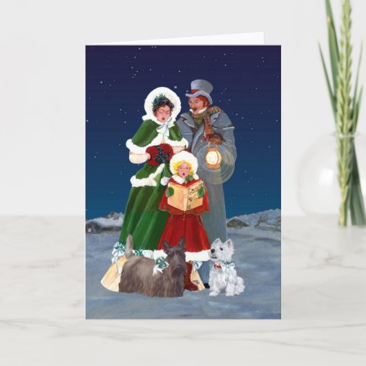Christmas Carols Feiertagskarte (Vorderseite)