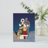 Christmas Carols Feiertagspostkarte (Stehend Vorderseite)