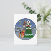 Christmas Carols Feiertagspostkarte (Stehend Vorderseite)