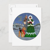 Christmas Carols Feiertagspostkarte (Vorne/Hinten)