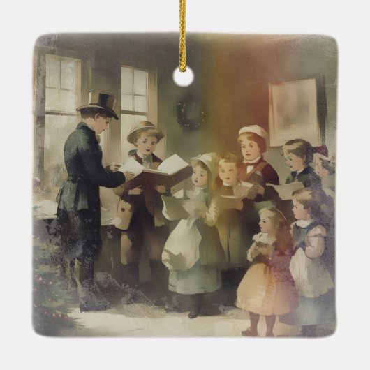 Christmas Carols from long past Keramikornament (Rückseite)
