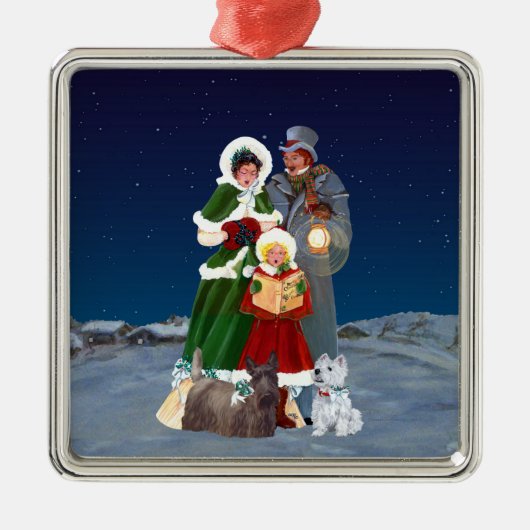 Christmas Carols Ornament Aus Metall (Vorne)