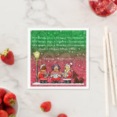 Christmas Carols Red und Green Party Napkins Serviette (Beispiel)