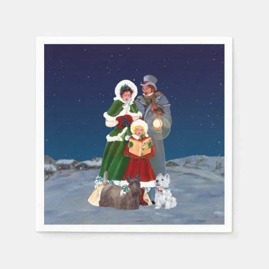 Christmas Carols Serviette (Vorderseite)