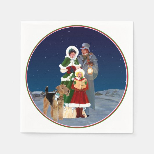 Christmas Carols Serviette (Vorderseite)