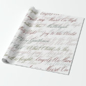 Christmas Carols Wrapping Paper Geschenkpapier (Ungerollt)