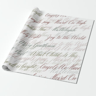 Christmas Carols Wrapping Paper Geschenkpapier