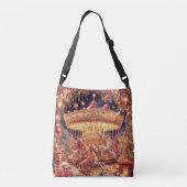 'Christmas Carousel Joy' Tote Bag Tragetaschen Mit Langen Trägern (Rückseite)
