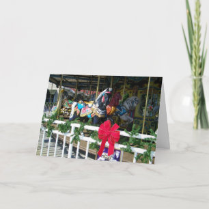 "CHRISTMAS CAROUSEL WISHES" FEIERTAGSKARTE