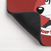 Christmas cartoon with cute panda bear mouse pad mousepad (Ecke)