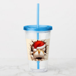 Christmas Cat 3D Acryltrinkbecher