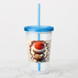 Christmas Cat 3D Acryltrinkbecher