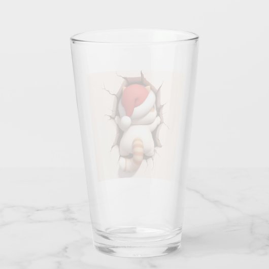 Christmas Cat 3D Glas (Rückseite)