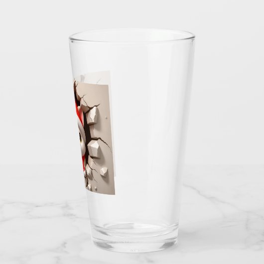 Christmas Cat 3D Glas (Links)