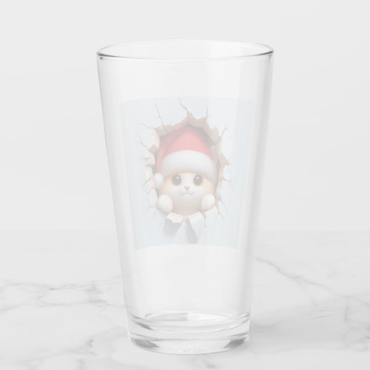 Christmas Cat 3D Glas (Rückseite)