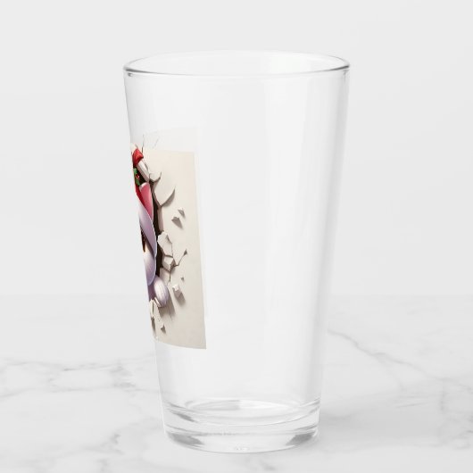 Christmas Cat 3D Glas (Links)