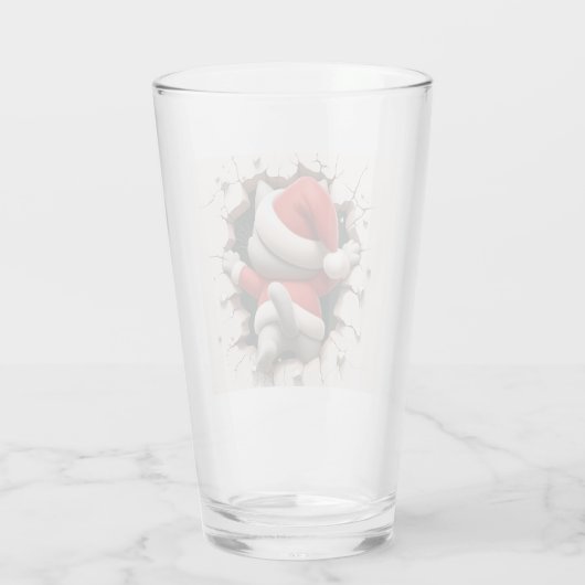 Christmas Cat 3D Glas (Rückseite)