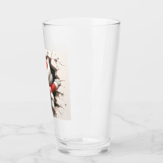 Christmas Cat 3D Glas (Links)