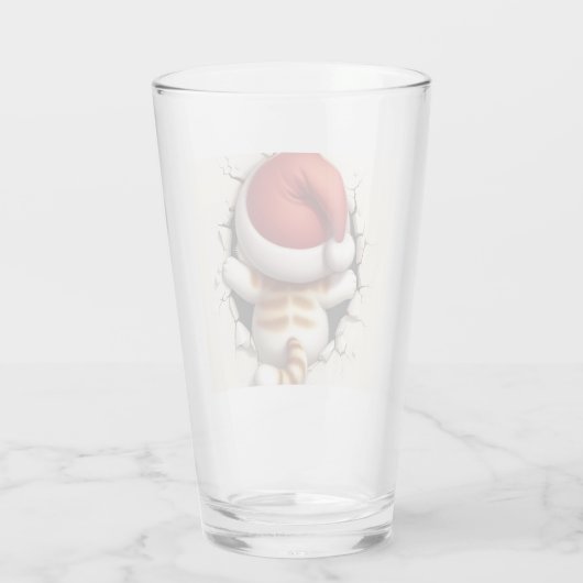 Christmas Cat 3D Glas (Rückseite)