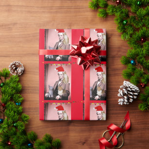 CHRISTMAS CAT ABRAHAM LINCOLN KATZEN WRAPPING PAPI GESCHENKPAPIER