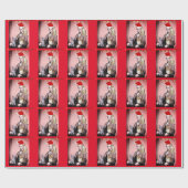 CHRISTMAS CAT ABRAHAM LINCOLN KATZEN WRAPPING PAPI GESCHENKPAPIER (Flach)