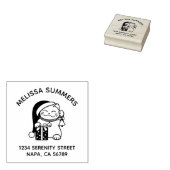 Christmas Cat Arch Address Gummistempel (Stempel)