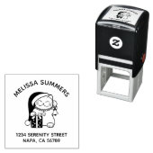 Christmas Cat Arch Address Permastempel (Beispiel)